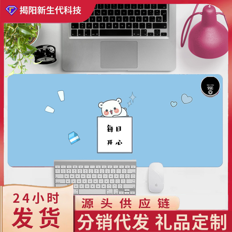 Кастомизированная подогреваемая мышка большая мультяшная подогреваемая настольная подушка компьютерная настольная подушка для рук оптом