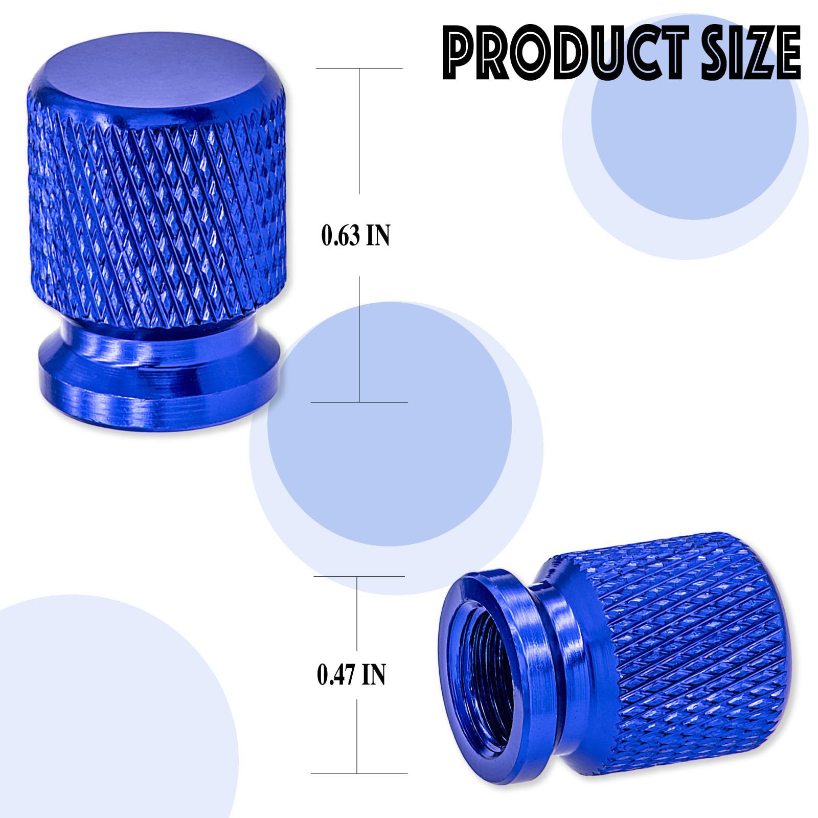 In-Stock Exquisite Mesh 12mm Valve Cap Aluminum Alloy Screw-On Universal for Cars and Motorcycles