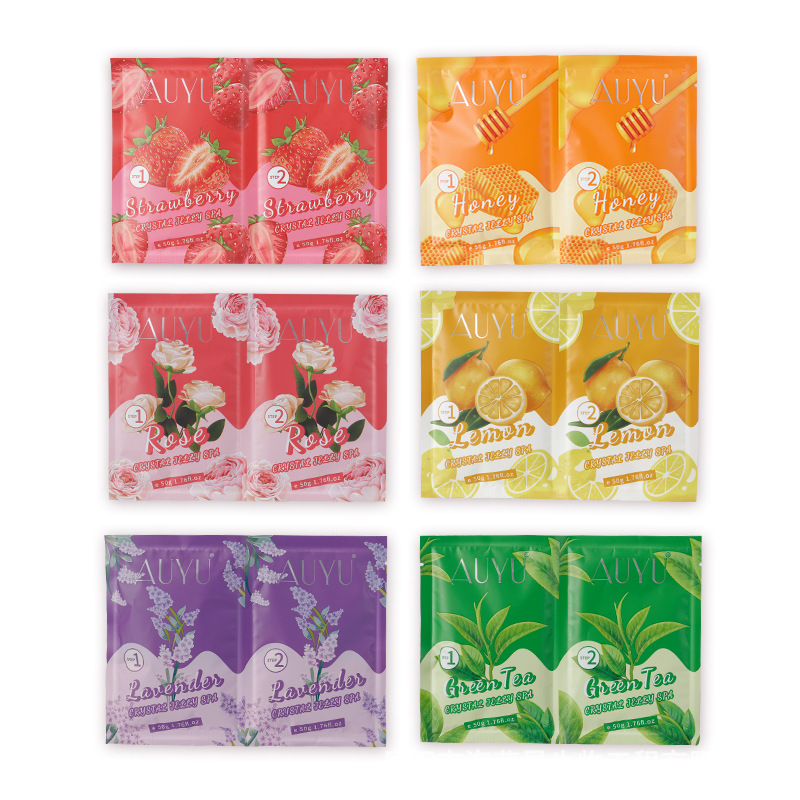 Cross-Border Export Lavender Foot Bath Salt Jell Spa Crystal Mud Foot Bath Jelly Salt