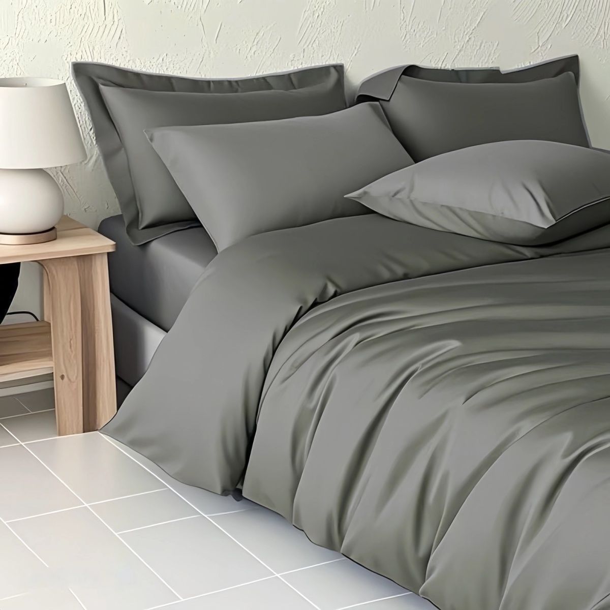 Xinjiang Long-Staple Cotton Satin 100% Pure Cotton Duvet Cover, Simple Solid Color, Mercerized, Soft, Versatile for All Seasons, Wholesale Factory