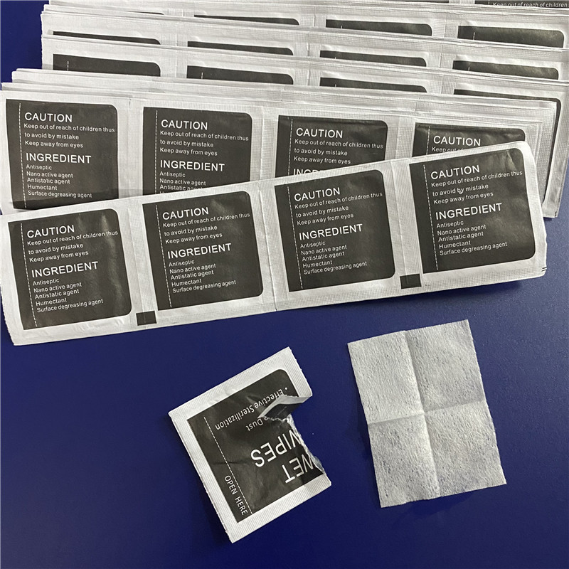 Dust removal film set tempered glass film alcohol bag three-piece set dry and wet alcohol cotton bag film auxiliary kit