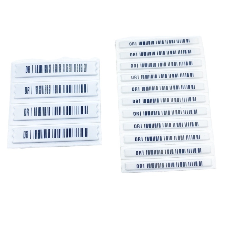 Supermarket anti-theft label strong adhesive 58kHz commodity anti-theft magnetic strip cosmetics acoustic and magnetic anti-theft stickers wholesale