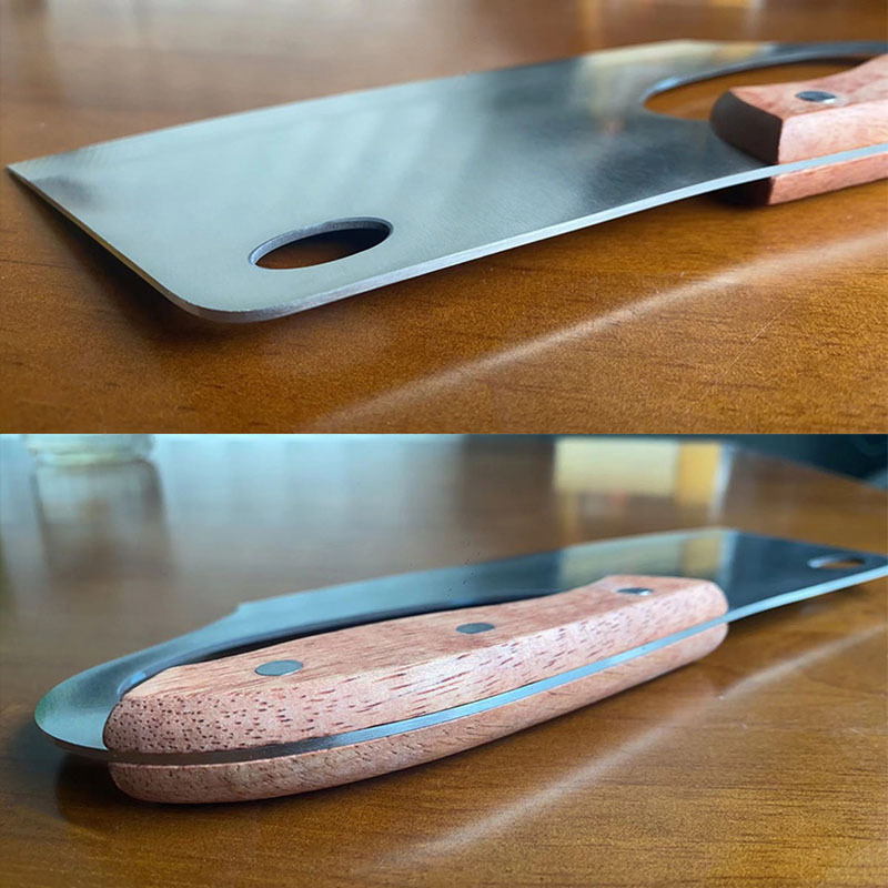 New Household Kitchen Knife Oak Handle Labor-saving Knife 1.8mm Thick Kitchen Knife Women's Knife Sliced Meat Handmade