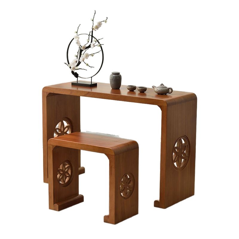Free Shipping Solid Wood Paulownia Guqin Table Resonance Guqin Table and Stool Chinese Calligraphy Table Imitation Guqin Table Tea Art Table and Stool