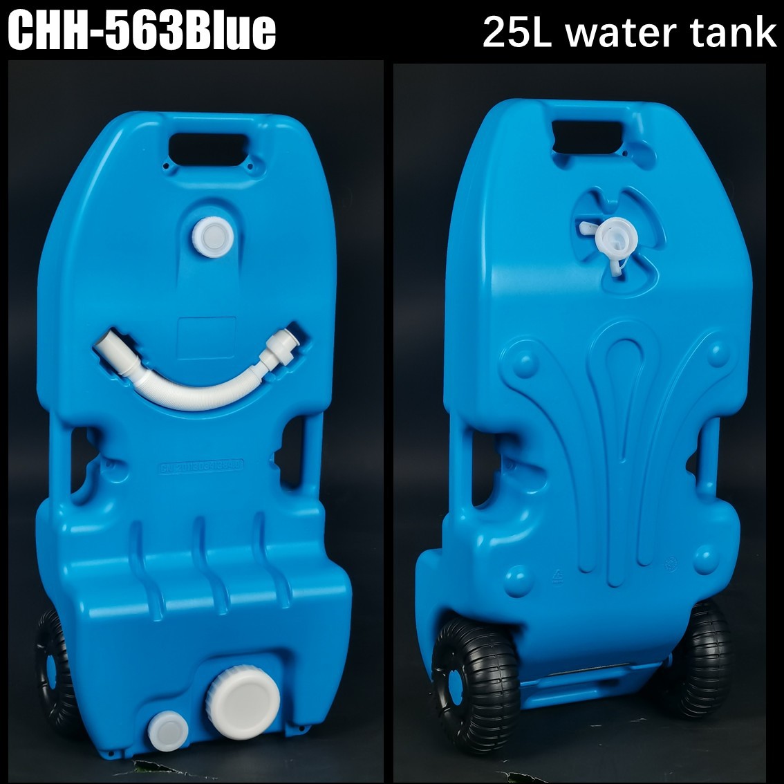 RV camping ship outdoor wheeled mobile plastic water tank 25L 40L portable clear water sewage transfer box