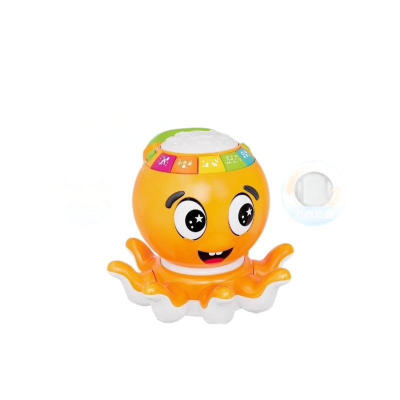 Five-Star Octopus Hand Drum Electric Drum Walking Bilingual Phone Light Music Early Education Enlightenment Educational Toy