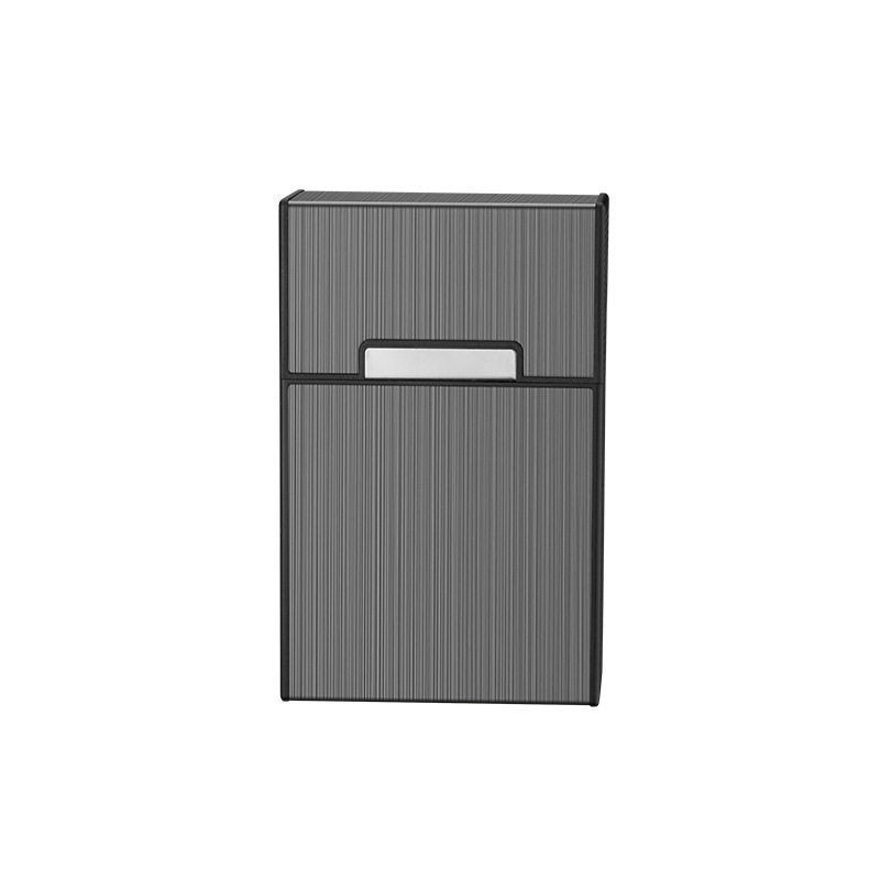 Wholesale Metal Drop-Resistant and Pressure-Resistant Thick 20-Pack Cigarette Box Waterproof Portable Storage Box Personalized Engraved Cigarette Box Cross-Border