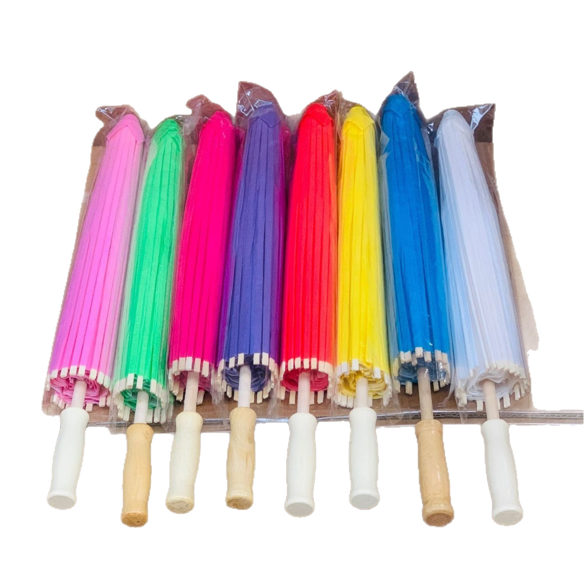 Paper Umbrella DIY Hand-Painted Umbrella Kindergarten Creative Kidsren's Umbrella Hand-Painted Umbrella Graffiti Umbrella Blank Oil Paper Umbrella