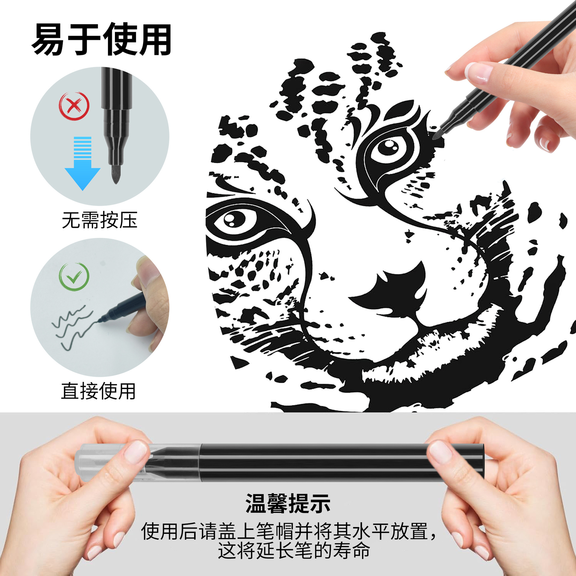 small size Mini Kids Painting Brush Graffiti Pen Watercolor Pen Water Marker Pen Art Marker Pen for Students suit