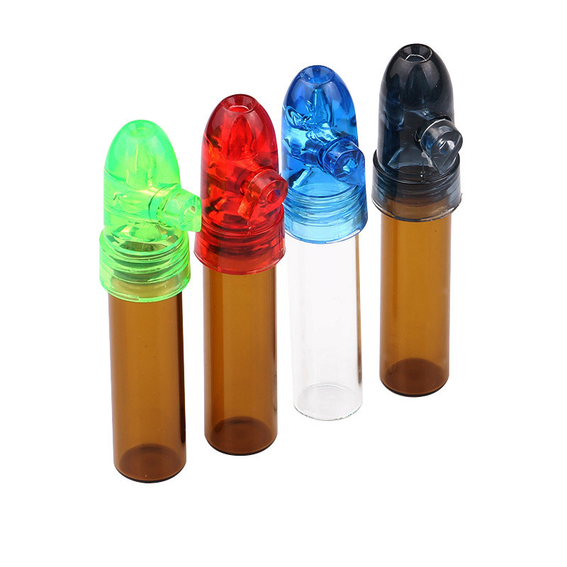 Cross-Border Direct Supply Plastic Snuff Bottle Pill Box Portable Medicine Storage Sealed Waterproof Pill Box Pill Case