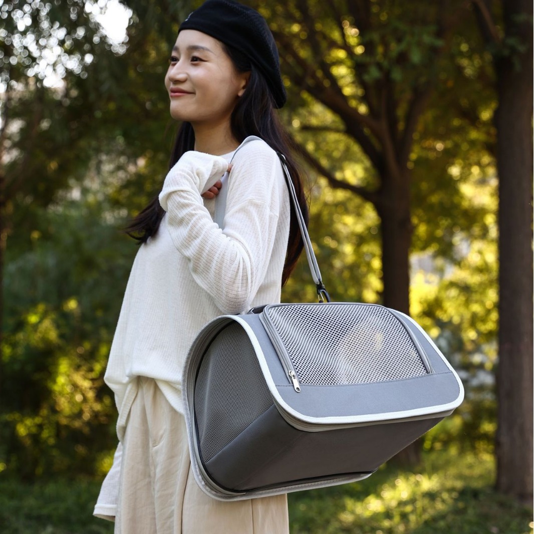 One-Shoulder Cat Bag, Breathable Outdoor Travel Pet Supplies, Convenient Foldable Large-Capacity Cat Bag Cross-Border