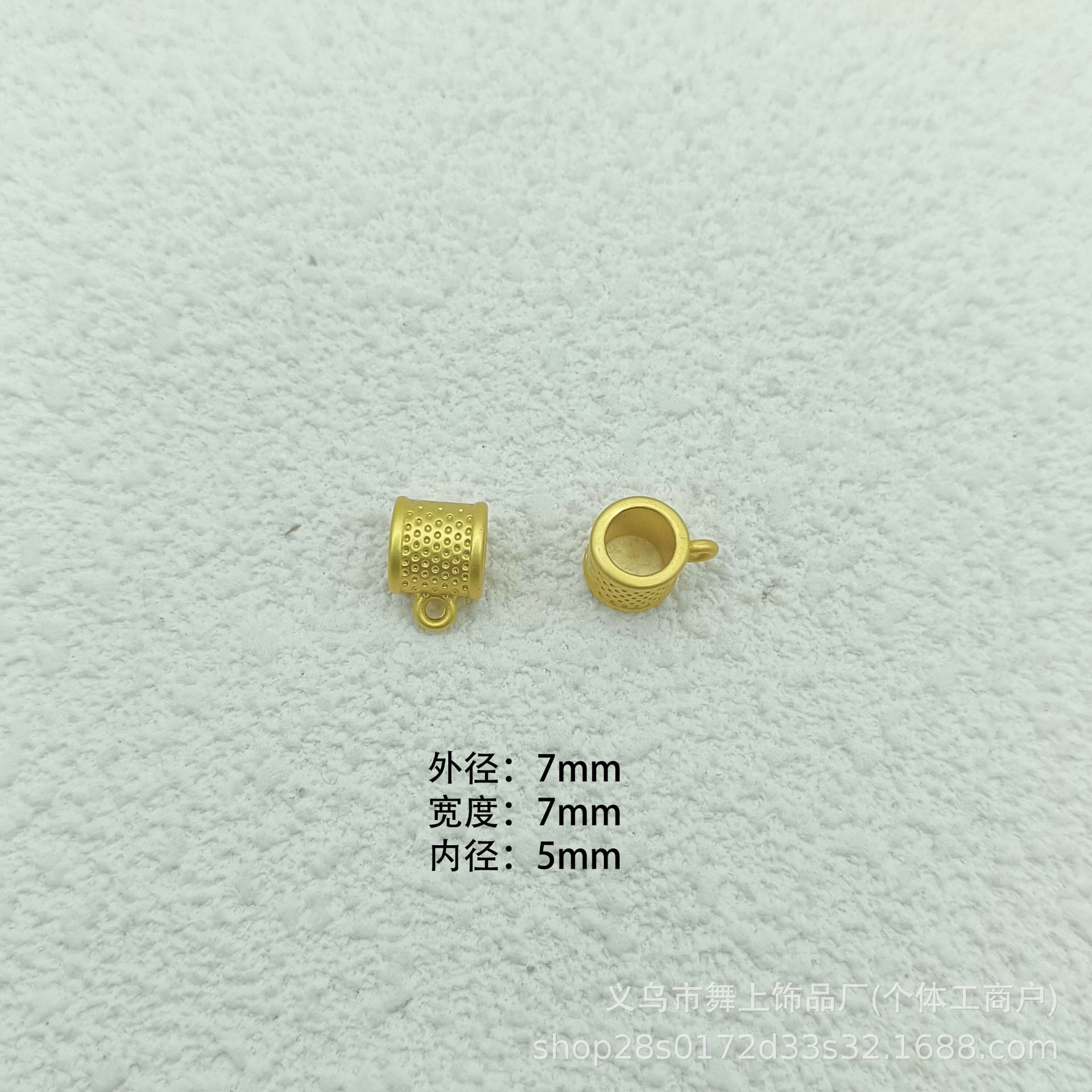 Zinc Alloy Color-Preserving Accessories Bracelet Anklet Single Pendant Three-Way Connector Large Hole Bead DIY Yiwu Accessories Hollow Design
