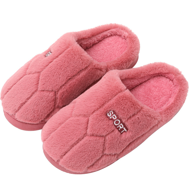  cotton slippers for women winter home home indoor warm non-slip thick bottom couple woolen slippers for men autumn and winter