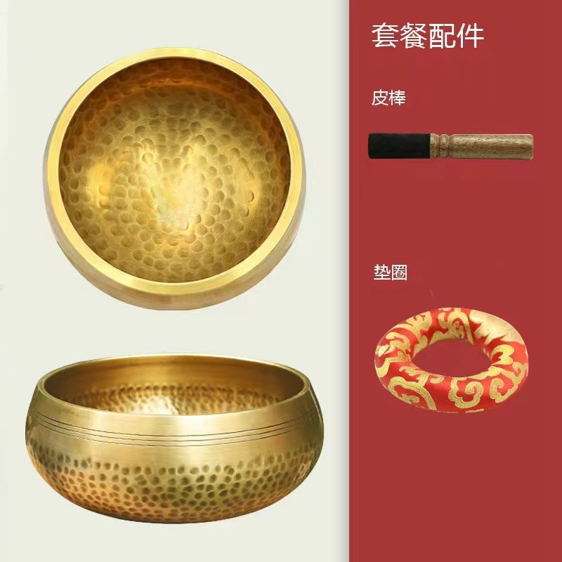 Nepal Hammered Sanskrit Sound Bowl Yoga Meditation Buddha Sound Bowl Pure Copper Mini Singing Bowl Copper Bowl Meditation Bowl Sound Therapy Space