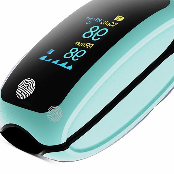 Rechargeable Smart Oled Touch Screen Home Oximeter Foreign Trade Version