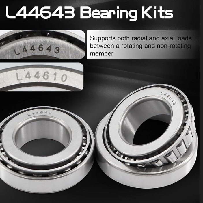 4 Sets Suitable for 1inch Shaft Trailer Hub Bearing Kit L44643/L44610