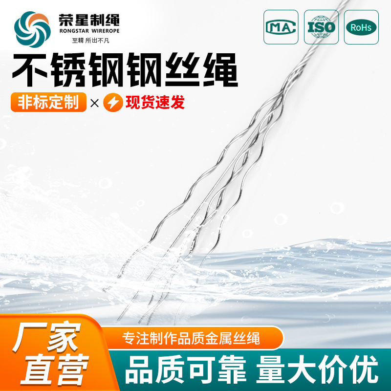 304/316 European Standard 1/8 Inch 3/16 Stainless Steel Wire Rope American Standard 1/ 4inch Invisible Protective Mesh Wire Rope