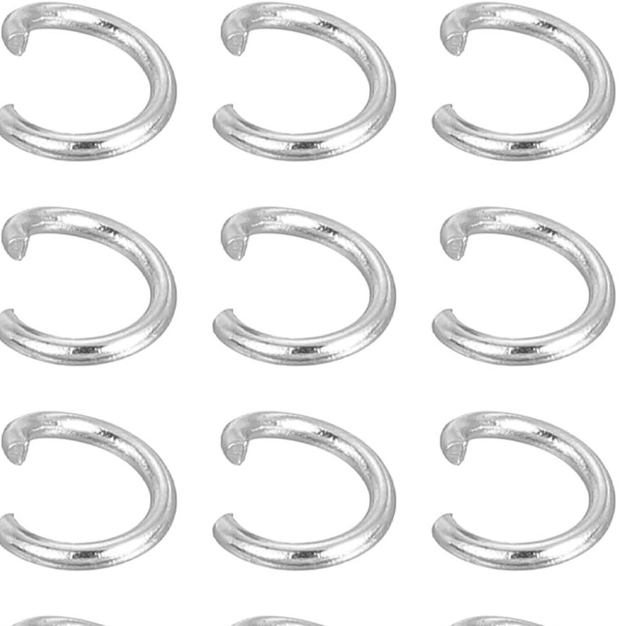 Open Ring High Strength Titanium Steel Connecting Ring Handmade DIY Stainless Steel Jewelry Accessories Connecting Ring Necklace Closed Ring