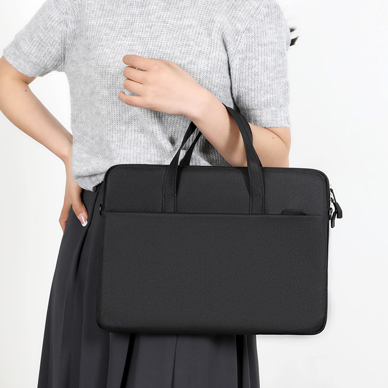 Portable Laptop Bag 14inch 15.6inch Ultra-Thin Liner Bag with Customizable Logo, Exhibition Conference Briefcase