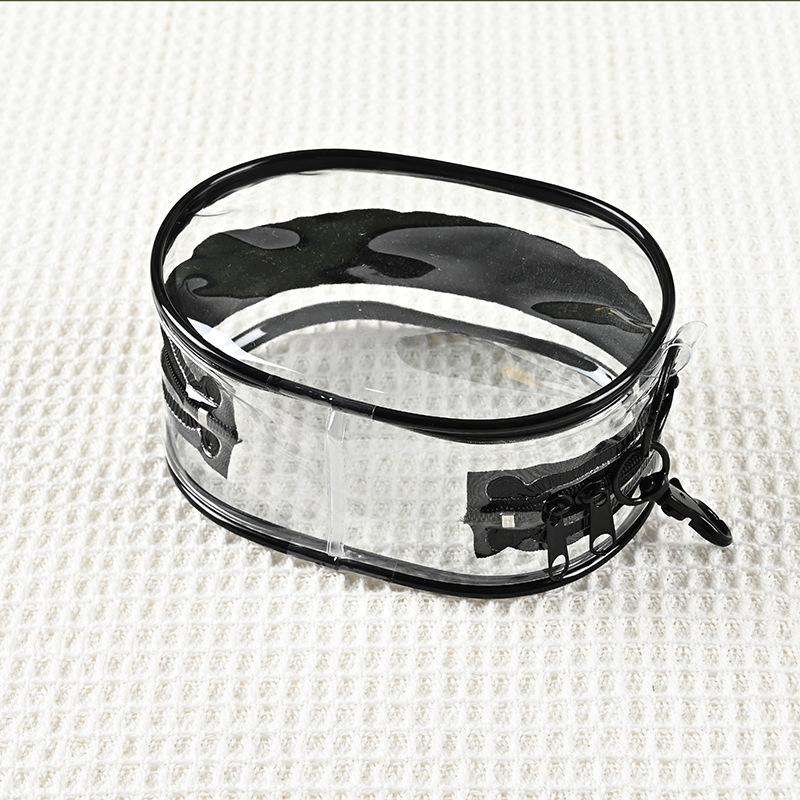 Transparent Pvc Sewing Packaging Bag Customized Ins Large Capacity Waterproof Zipper Bag Portable Travel Cosmetics Toiletry Bag