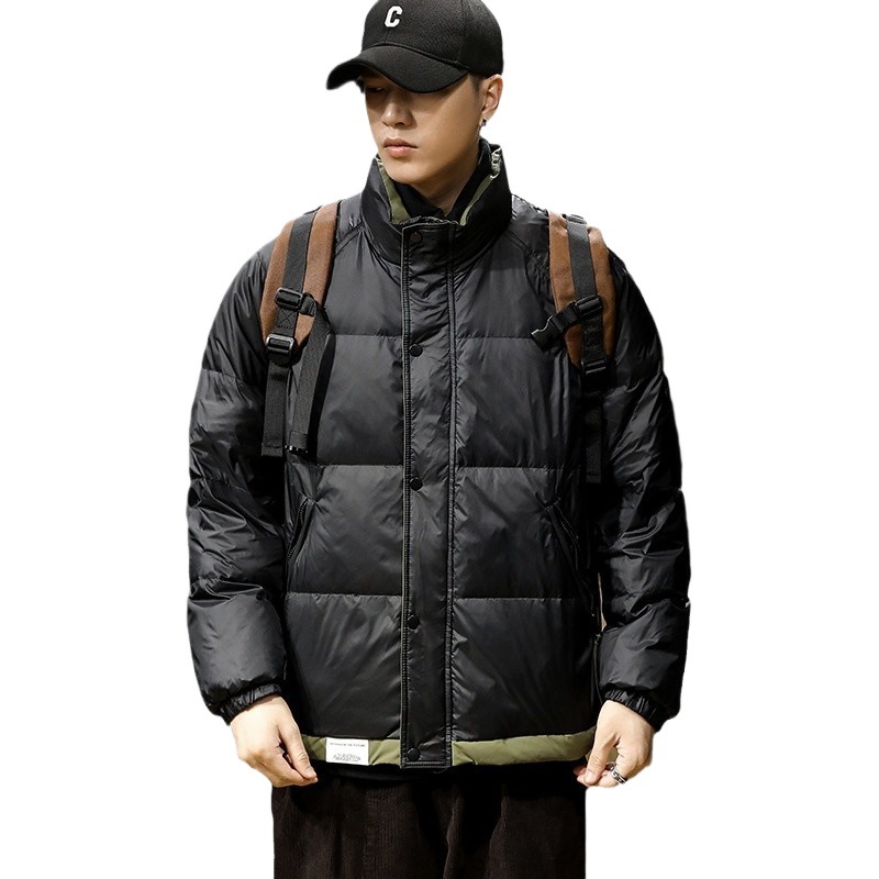 Winter Short down Jacket Men's 2025 New American Fashion Brand Men's Jacket 90 White Duck down Thickeneded Warm Clothes