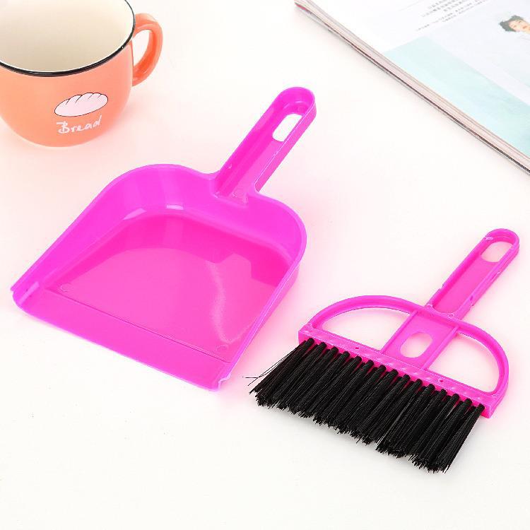 Mini desktop cleaning brush desktop computer keyboard brush small broom dustpan with shovel set manufacturers selling