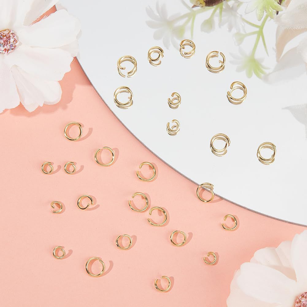 Factory Direct Sales Stainless Steel Open Ring DIY Gold Jewelry Connecting Ring Closed Ring Handmade Necklace Hanging Ring Accessories