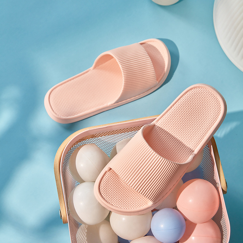 A generation of hair spot tread excrement feeling sandals summer home indoor one-word non-slip bathroom slippers manufacturers wholesale