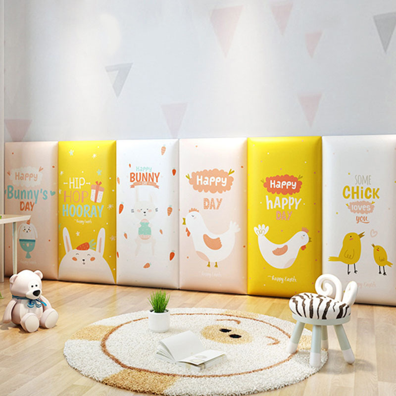 Мягкая панель изголовья татами для детской комнаты, декоративные наклейки на стену, самоклеящиеся, для спальни и гостиной