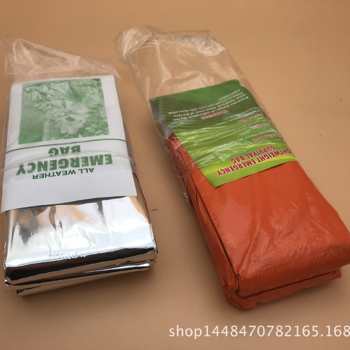 PET aluminized film sleeping bag folding camping sleeping bag warm sleeping bag first aid sleeping bag