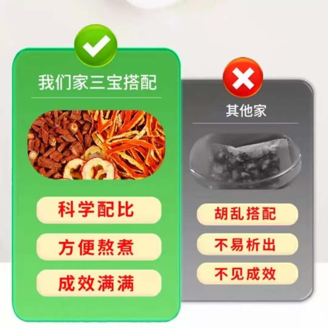 Salvia, Hawthorn and Tangerine Peel Combination, Selected Authentic Raw Materials, Individually Packaged Triangular Bags, Three Treasures for the Elderly, One Piece Drop Shipping