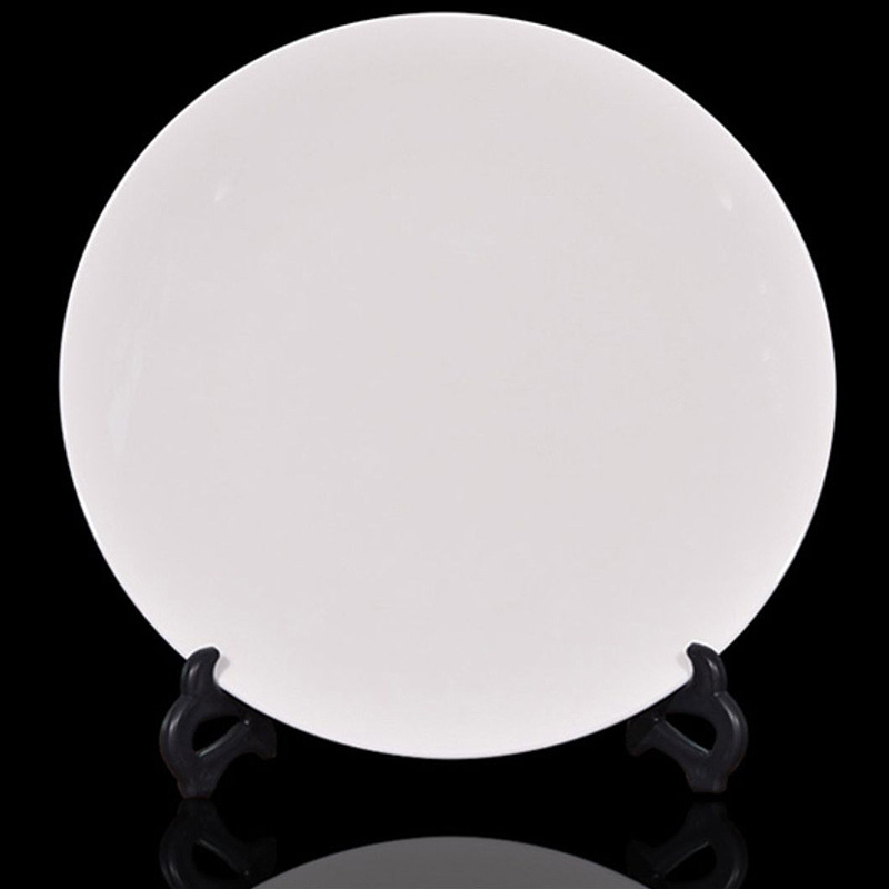 Factory Jingdezhen Ceramic Craft Hanging Plate Home Entrance Decorative Plate for Gift Customized Chinese Style Hanging Plate Commemorative Plate