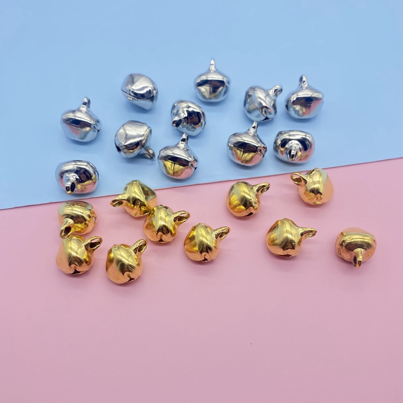 One-word iron bell Golden pet cartoon duck bill Bell Christmas decoration flat Bill small Bell DIY manufacturers wholesale