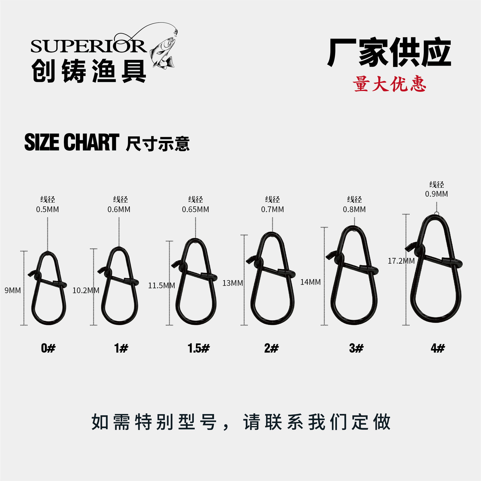 Carbon Black Gourd Pin Stainless Steel Lure Pin Fishing Gear Accessories Lure Bait Quick Connector Cross-Border Wholesale