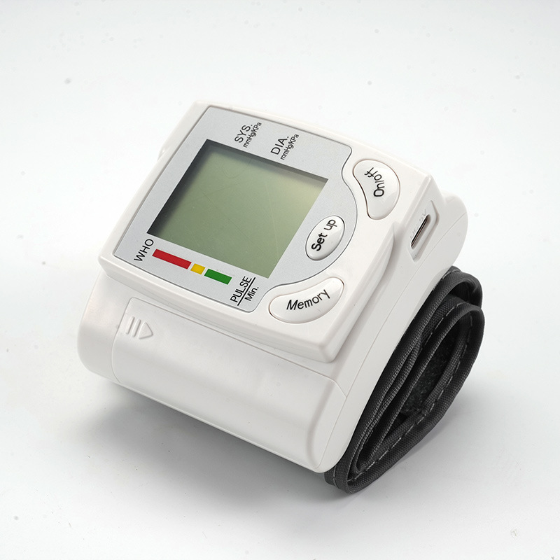 High-Precision Portable Blood Pressure Meter Cross-Border Wholesale Home Detector Fully Automatic Wrist Sphygmomanometer Dropshipping