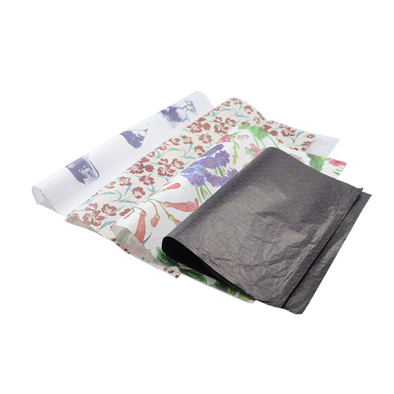 Customized 35g 40g 30g White Kraft Paper Printed Logo Clothing Shoes Moisture-Proof Paper Flowers Red Wine Wrapping Paper