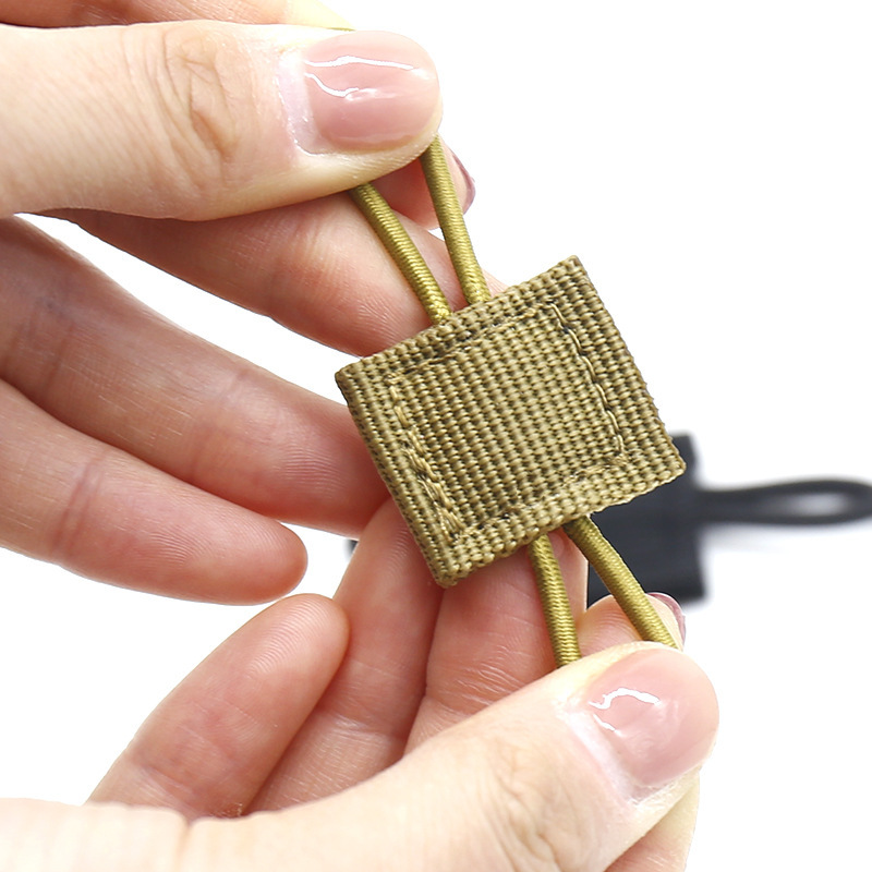 Multi-purpose Vest Accessories Hanging Buckle Outdoor Tactical Belt Fixed Buckle PPT Antenna Flashlight Elastic Webbing Binding Ring