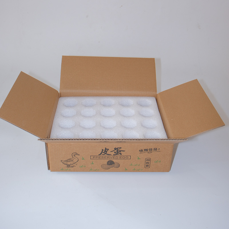 Egg Cartons for Duck Eggs and Preserved Eggs, Pearl Cotton Epe Egg Trays, Egg Cartons, Shipping Boxes, Anti-Drop and Shock-Absorbing, Factory Wholesale and Distribution