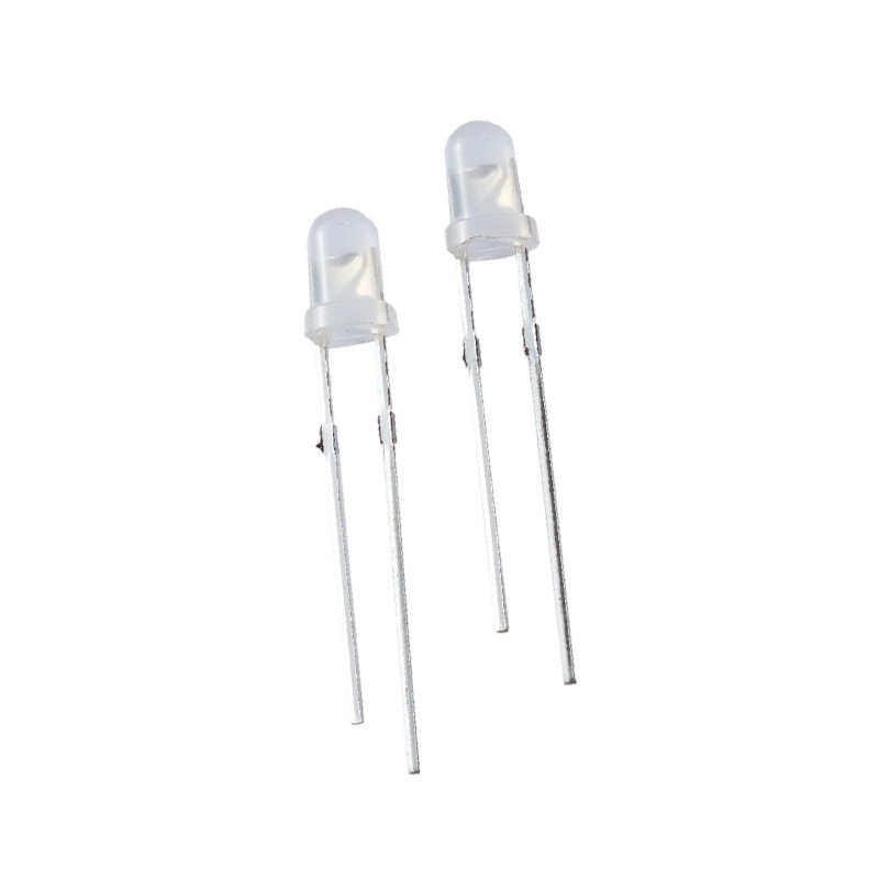 3mm White Hair White Light Round Head Lamp Bead F3Led Light-Emitting Diode Tv Set-Top Box Mechanical Keyboard Equipment Indicator Light