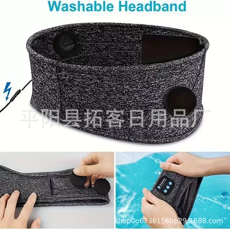 New Wireless Bluetooth Headscarf Music Sports Head-Mounted Bluetooth Headset Bluetooth Hairband Headband Sleep Shading