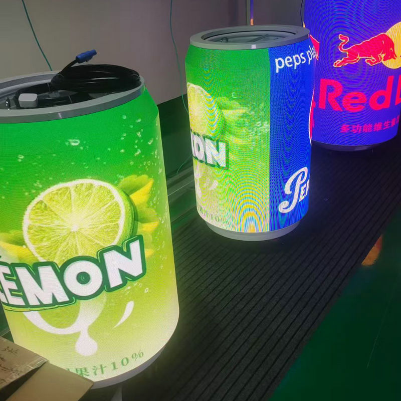 Indoor Special-Shaped Easy Led Can Display P1.53 P1.86 P2 Full Color Entertainment and Cultural Tourism Advertising Display Screen