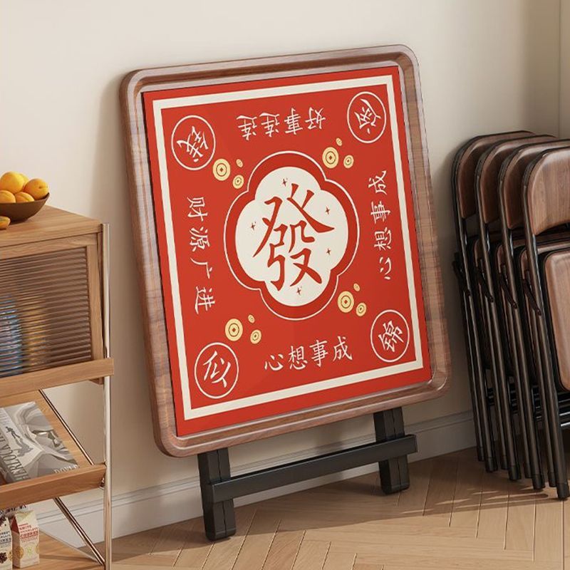 Складной домашний ручной стол для маджонга, многофункциональный шахматный и карточный квадратный обеденный стол, простой уличный стол для общежития, двойного назначения