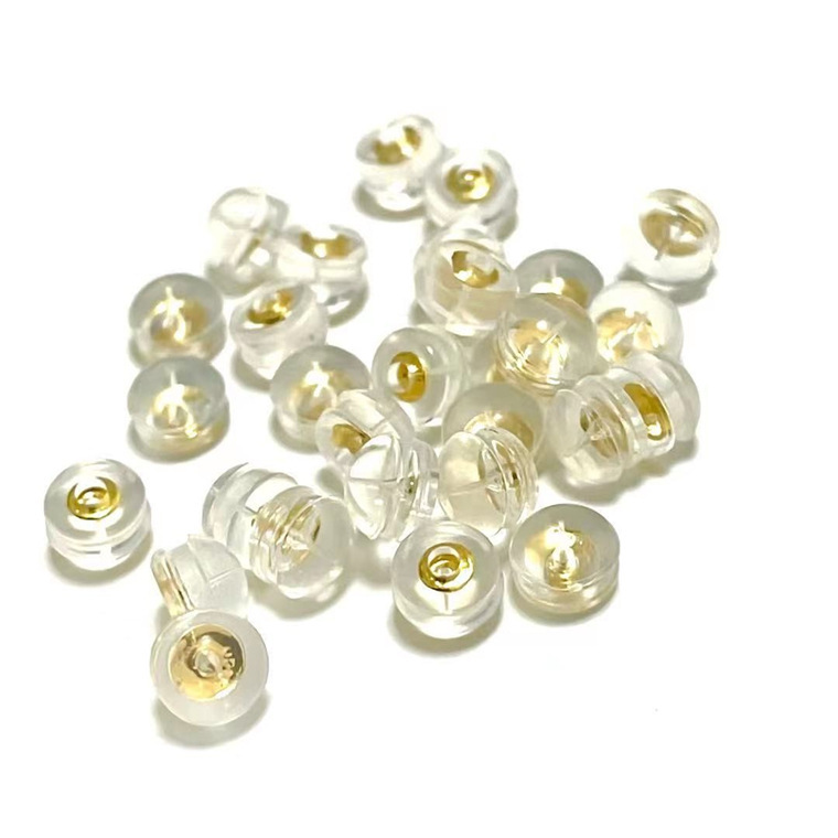 Zuowei Jewelry 18K Gold Silicone K Gold Earplug Accessories Rose Gold G18K Gold Ear Plugs and Ear Studs Accessories Wholesale