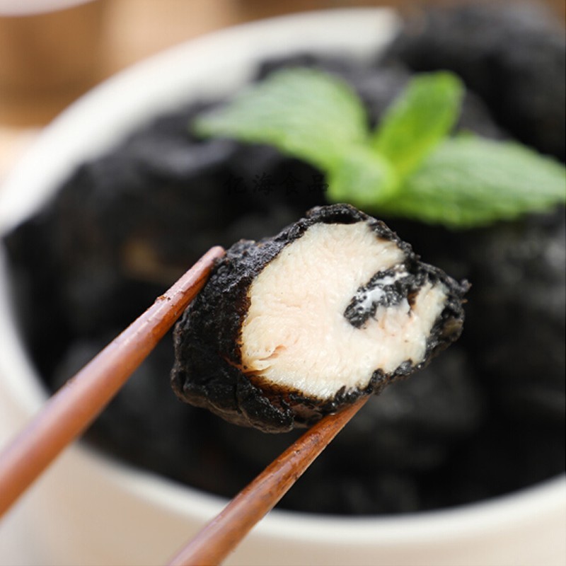 Black Gold Chicken Nuggets Semi-Finished Product 1kg Frozen Fried Snacks Crispy Fried Chicken Squid Ink Cool Black Charcoal Chicken Nuggets Commercial