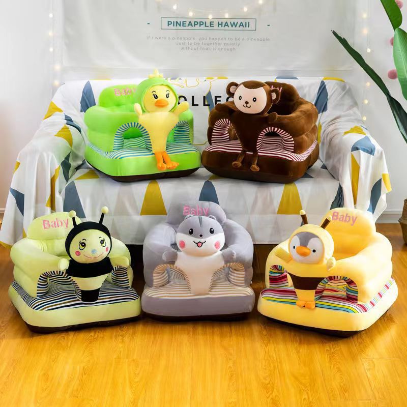 Plush Learning Seat Cartoon Boutique Small Sofa Baby Training Seat Infant Training Learning Seat Anti-fall Cushion