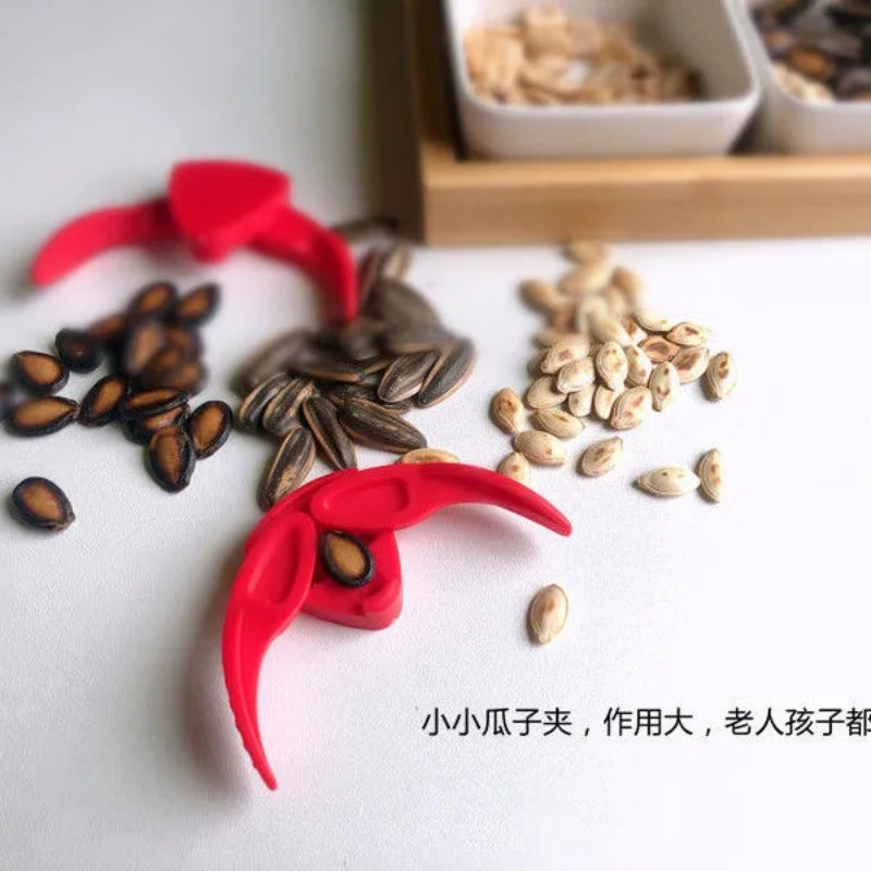 Melon Seed Clamp Shell Stripper Nut Clip Lazy People Eating Melon Seed Artifact Kitchen Tool Watermelon Seed Shell Stripper Shelling Artifact