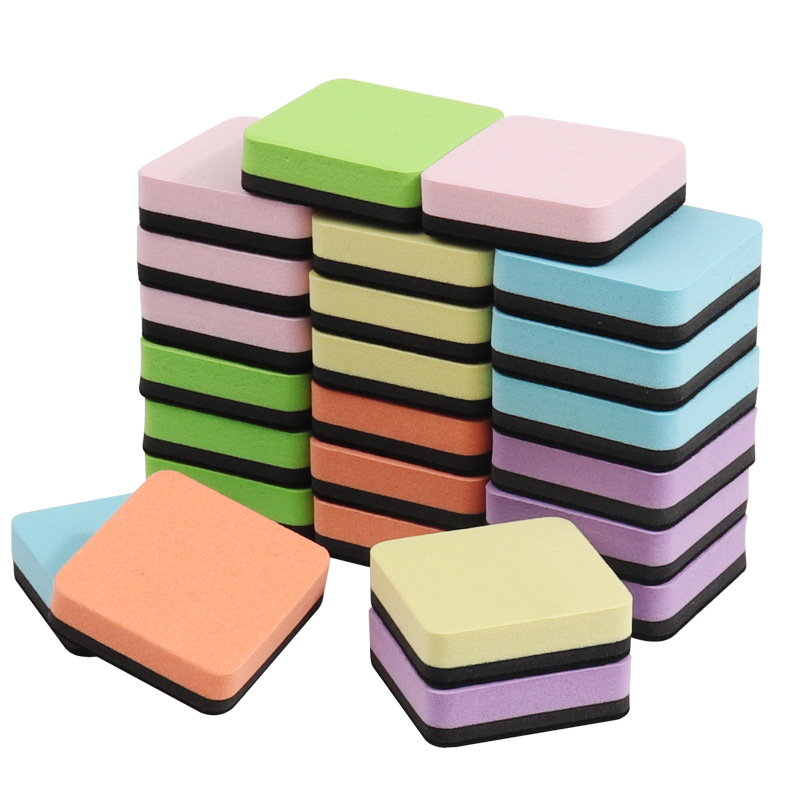 Manufacturer Wholesale Magnetic Whiteboard Eraser Eva New Material Office Study Supplies Easy to Wipe Felt Cloth Velvet Blackboard Eraser