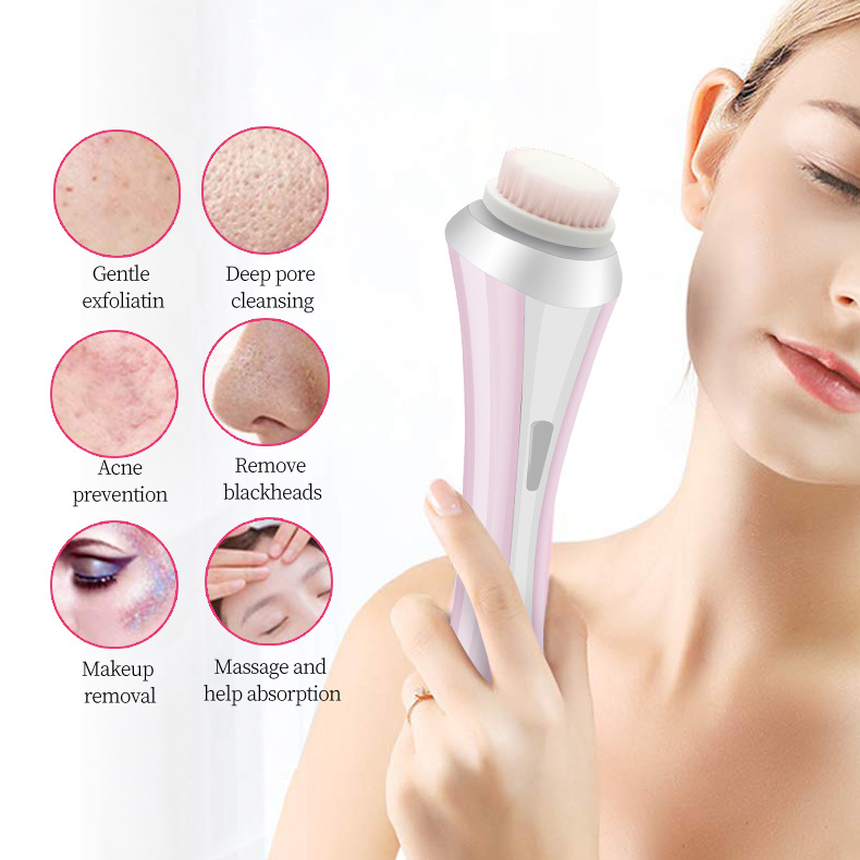 New four-in-one face washing instrument cleansing instrument electric cleansing brush cleaner to blackhead pores massage instrument wholesale