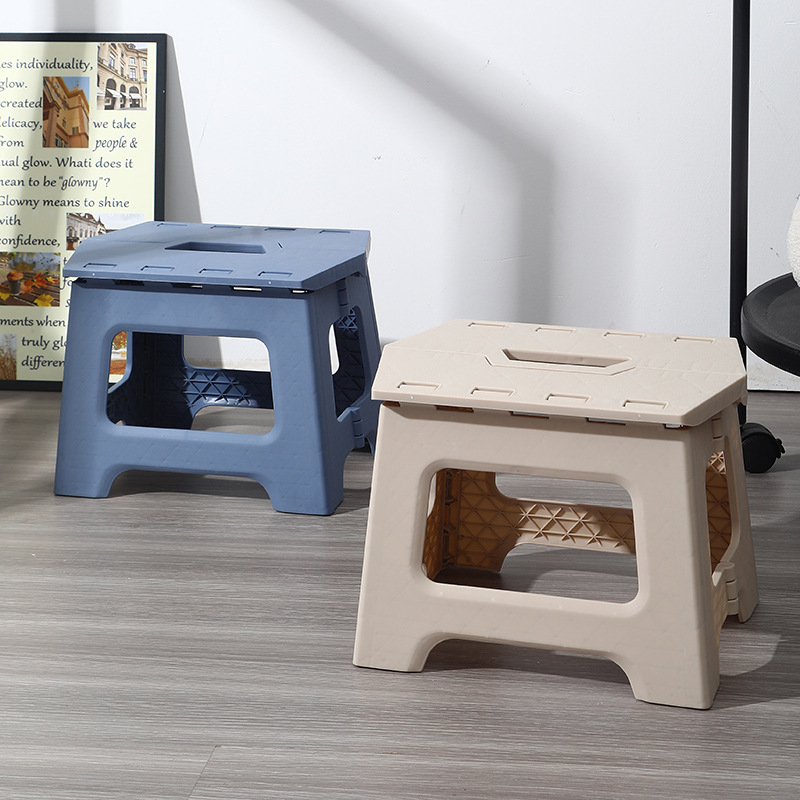 Folding Stool Outdoor Portable Bench Low Plastic Portable Chair Stall Thickened Maza Household Small Stool