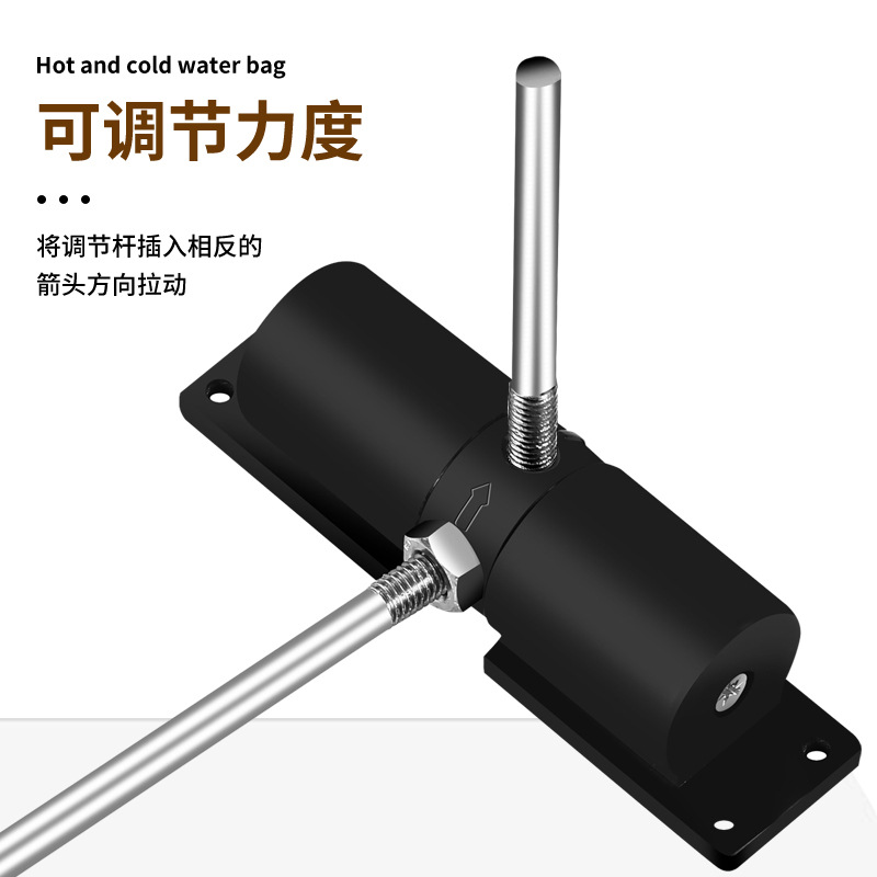 Aluminum Alloy Door Closer, Hidden Door Closer, Room Door, Wooden Door, Bedroom Door, Adjustable Self-Closing Device, Silent Design